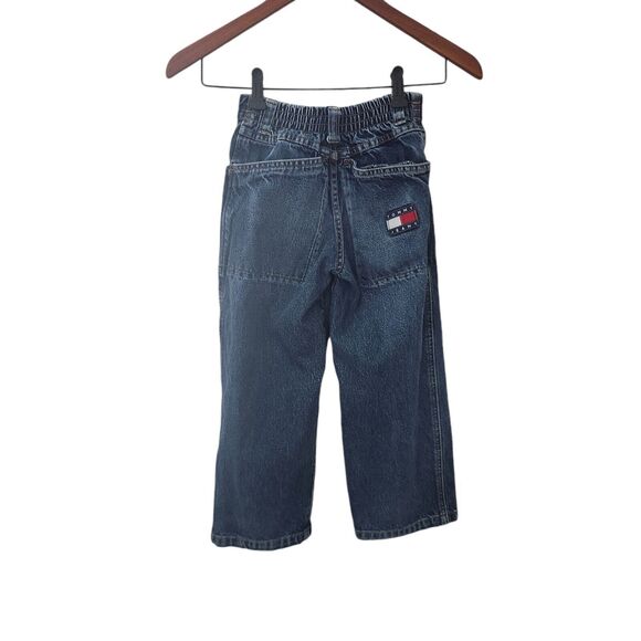 Tommy Hilfiger Logo Vintage Boys Size‎ 6 Designer Denim Jeans Bootcut - Picture 2 of 8
